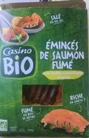 Mängden socker i Emincés de saumon fumé aux herbes aromatiques et épices