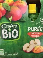 Mängden socker i Purée Pomme Mangue Sans Sucres Ajoutés