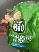 Mängden socker i Mini galettes de riz nappées de chocolat au lait Bio