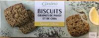 Mängden socker i Biscuits graines de pavot et de chia saveur citron