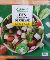 Mängden socker i Dés de fromage de chèvre Apéritif & Salade