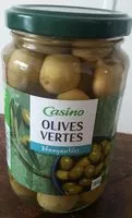 Mängden socker i Olives vertes dénoyautées