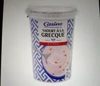 Mängden socker i Yaourt à la grecque à la fraise , pot unitaire
