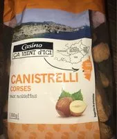 Mängden socker i Canistrelli corses aux noisettes