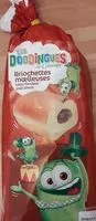 Mängden socker i Briochettes moelleuses coeur fondant goût chocolat