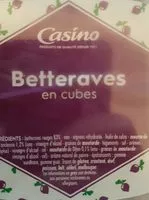 Mängden socker i Betteraves en cubes
