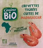 Mängden socker i Crevettes tigrées cuites de MADAGASCAR