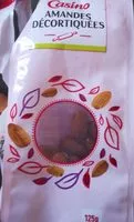 Mängden socker i Amandes décortiquées