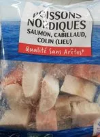 Mängden socker i Poissons Nordiques Saumon, Cabillaud, Colin