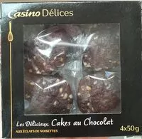 Mängden socker i Les Délicieux cakes au chocolat aux éclats de noisettes