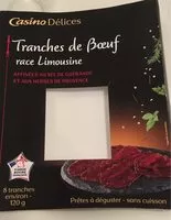 Mängden socker i Tranches de boeuf