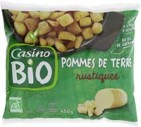 Mängden socker i Pommes de terre rustiques bio