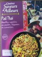 Mängden socker i Pad Thaï - Nouilles sautées au poulet, légumes et crevettes