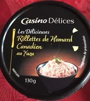 Mängden socker i Rillettes de homard canadien au yuzu