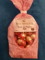 Mängden socker i Sac œufs praliné noir