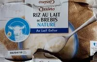 Mängden socker i Riz au lait entier de brebis