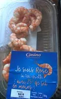 Mängden socker i Crevettes decortiquées