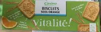 Mängden socker i Biscuit soja orange