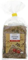 Mängden socker i CRACKERS Graines