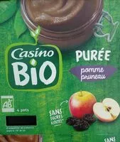 Mängden socker i Purée pomme pruneau