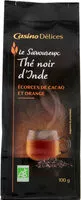 Mängden socker i Thé noir aux fèves de cacao grillées et à l'orange BIO