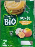 Mängden socker i Purée bio pomme abricot