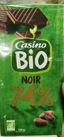 Mängden socker i Casino bio noir 74%