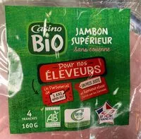Mängden socker i Jambon supérieur sans couenne BIO