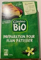 Mängden socker i Preparation pour flan patissier