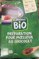Mängden socker i Préparation pour Moelleux au chocolat BIO