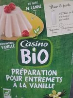 Mängden socker i Préparation pour entremets a la vanille bio
