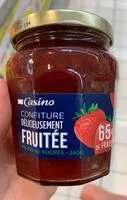 Mängden socker i Confiture délicieusement fruitée 65% de Fraises moins de sucres