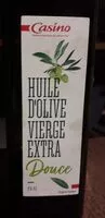 Mängden socker i Huile d'olive vierge extra douce Origine Espagne