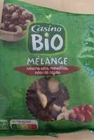 Mängden socker i Mélange de fruits à coque et de raisins secs