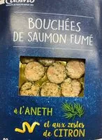 Mängden socker i Bouchees de saumon fume