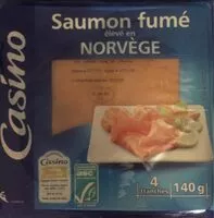Mängden socker i Saumon  fumé élevé en  Norvège