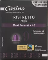 Mängden socker i capsules de café Espresso Ristretto