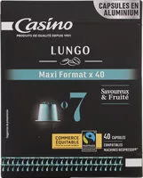 Mängden socker i capsules de café Espresso Lungo