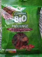 Mängden socker i Mélange de fruits séchés, de graines de courge et d'amandes