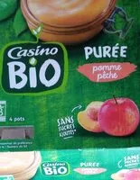 Mängden socker i Purée pomme pêche