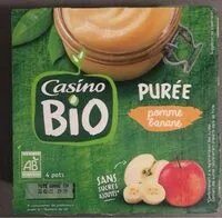 Mängden socker i Puree pomme banane