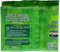 Mängden socker i Tartine croustillante seigle et graines de sésame