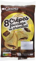 Mängden socker i 8 crêpes fourrage au chocolat