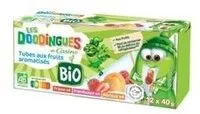 Mängden socker i Tubes de fromage blanc bio aux fruits : fraise, framboise, abricot