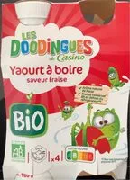 Mängden socker i Yaourt à boire bio fraise