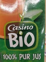 Mängden socker i Jus fruit bio casino orange carotte citron