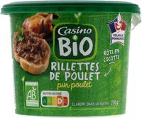 Mängden socker i Rillettes de poulet pur poulet BIO