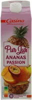 Mängden socker i Pur jus ananas passion