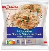 Mängden socker i Coquilles aux noix de Saint jacques cuisinées à la Bretonne