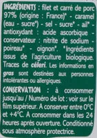 Mängden socker i Roti de Porc